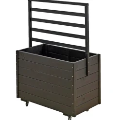 New Plus MED ESPALIER BLOMSTERKASSE SORT 124 X 48 X 88 CM