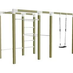 Discount Plus OUTDOOR FITNESSSTATIV 220 X 138 X 380 CM NATUR