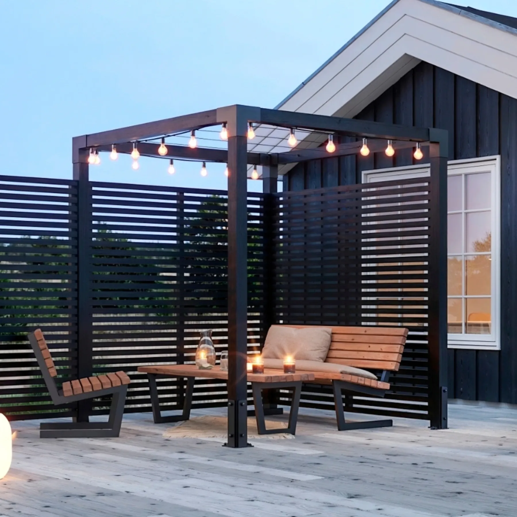 Outlet Plus PERGOLA 208 X 198 X 198 CM SORT