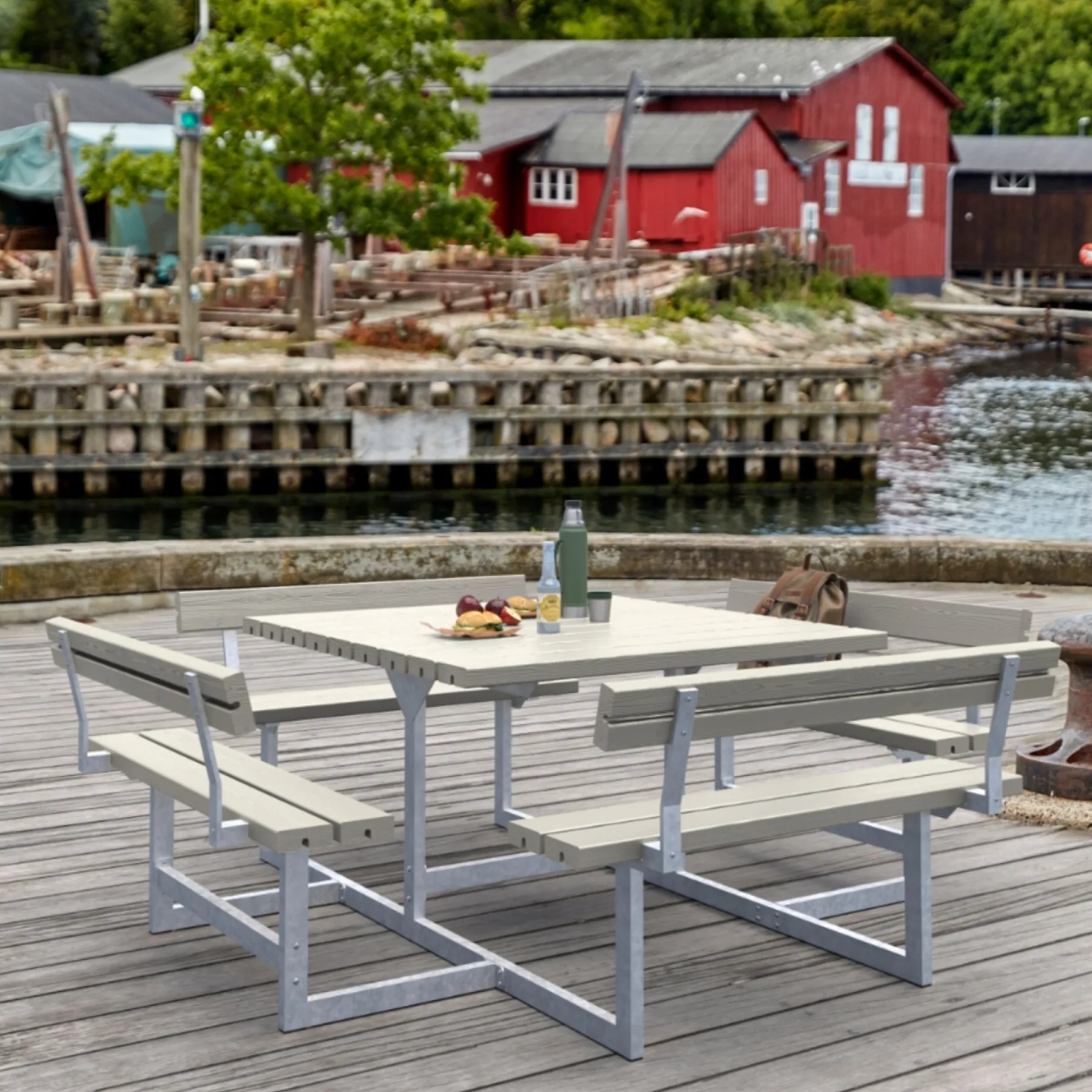 Discount Plus PICNIC BORDBÆNKESÆT GRÅBRUN