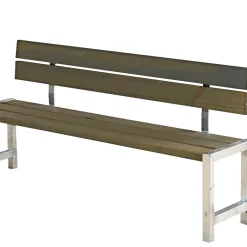 Sale Plus PLANKEBÆNK GRÅBRUN 176 CM