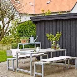 Sale Plus PLANKEBÆNK GRÅBRUN 176 CM