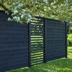 New Plus PROFILHEGN TRYKIMPRÆGNERET OG GRUNDMALET SORT 174 X 166 CM