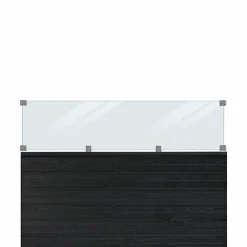 Online Plus PROFILHEGN TRYKIMPRÆGNERET OG GRUNDMALET SORT 174 X 125 CM