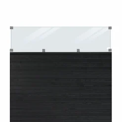 New Plus PROFILHEGN TRYKIMPRÆGNERET OG GRUNDMALET SORT 174 X 163 CM