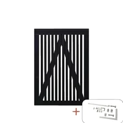 Discount Plus SENDAI LÅGE FUNGICIDBEHANDLET OG GRUNDMALET SORT 100 X 140 CM
