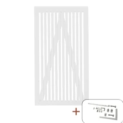 Outlet Plus SENDAI LÅGE FUNGICIDBEHANDLET OG GRUNDMALET 2 GANGE HVID 100 X 180 CM