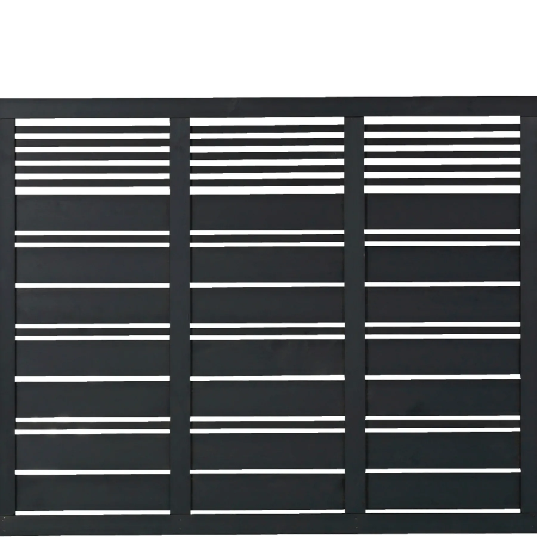 New Plus SILENCE TRÆHEGN FUNGICIDBEHANDLET OG GRUNDMALET SORT 176 X 140 CM