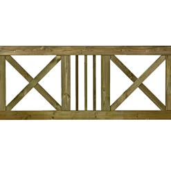 Best Plus SLOT TRÆHEGN TRYKIMPRÆGNERET NATUR 180 X 75 CM