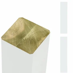 Clearance Plus STOLPE TRYKIMPRÆGNERET HVID 9 X 9 X 268 CM