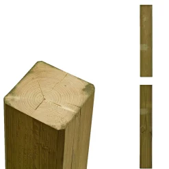 Clearance Plus STOLPE TRYKIMPRÆGNERET NATUR 7 X 7 X 290 CM