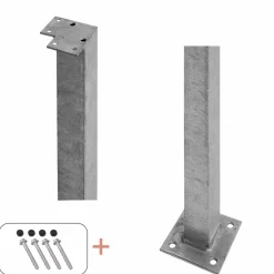 Clearance Plus STOLPE VARMGALVANISERET STÅL 4.50 X 4.50 X 103.30 CM