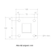 Plus STOLPE VARMGALVANISERET OG PULVERLAKERET SORT 4.50 X 4.50 X 103.30 CM