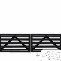 New Plus TOKYO LÅGE FUNGICIDBEHANDLET OG GRUNDMALET SORT 300 X 90 CM