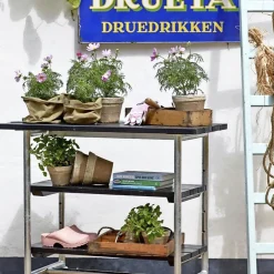 Discount Plus URBAN SERVERINGSVOGN SORT NÅLETRÆ / STÅL