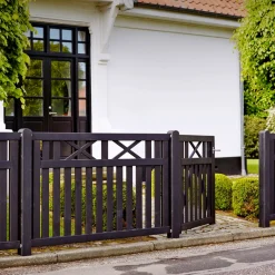 Sale Plus VINESSE TRÆHEGN FUNGICIDBEHANDLET OG GRUNDMALET SORT 150 X 96 CM