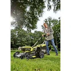 Online Ryobi MAX POWER RY36LMX46A-240 PLÆNEKLIPPER AKKU 36V MED BATTERI OG LADER