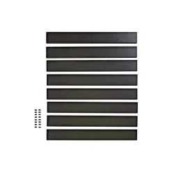 Hot Skagen SYSTEMHEGN PANEL SORT ALUMINIUM 0.60 X 92 X 86 CM