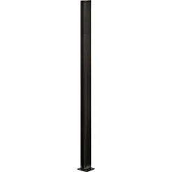Clearance Skagen SYSTEMHEGN STOLPE SORT ALUMINIUM 5 X 125 X 5 CM