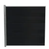Online Wimex LIVØ PRIME V-PROFIL HEGNSFAG MAT SORT 189.50 X 180 CM